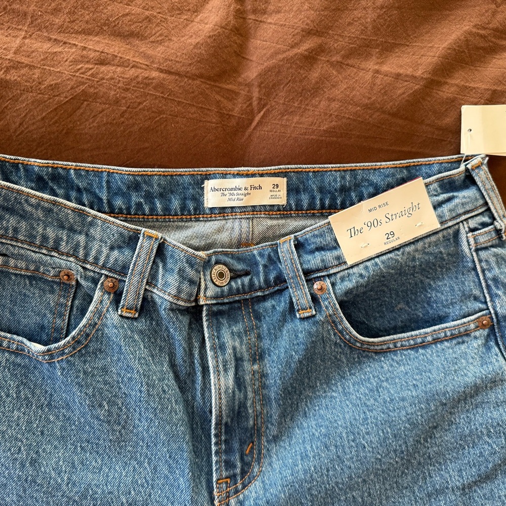Abercrombie & Fitch Light Blue Straight Jeans
